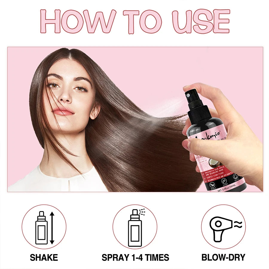 Spray de Protection thermique pour cheveux