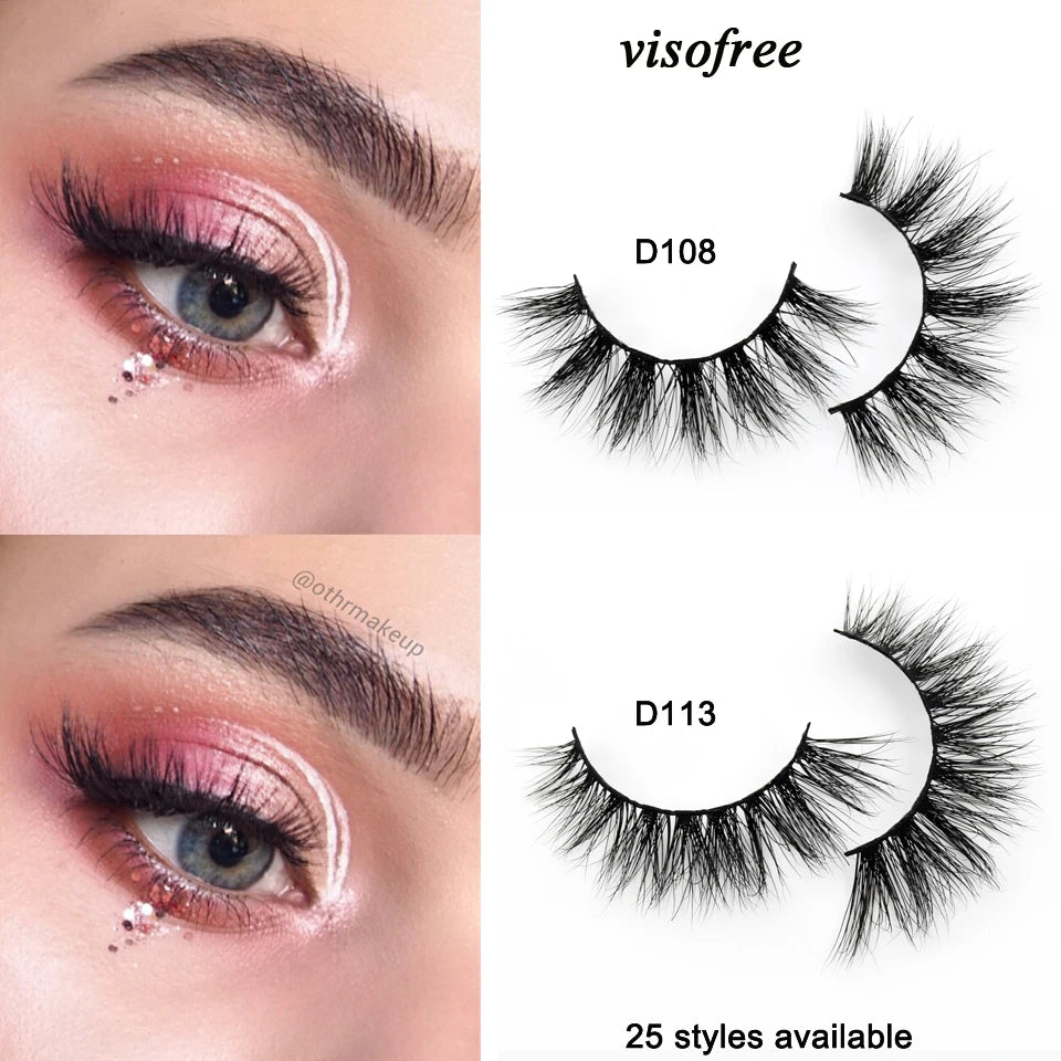 Cils de vison faits à la main