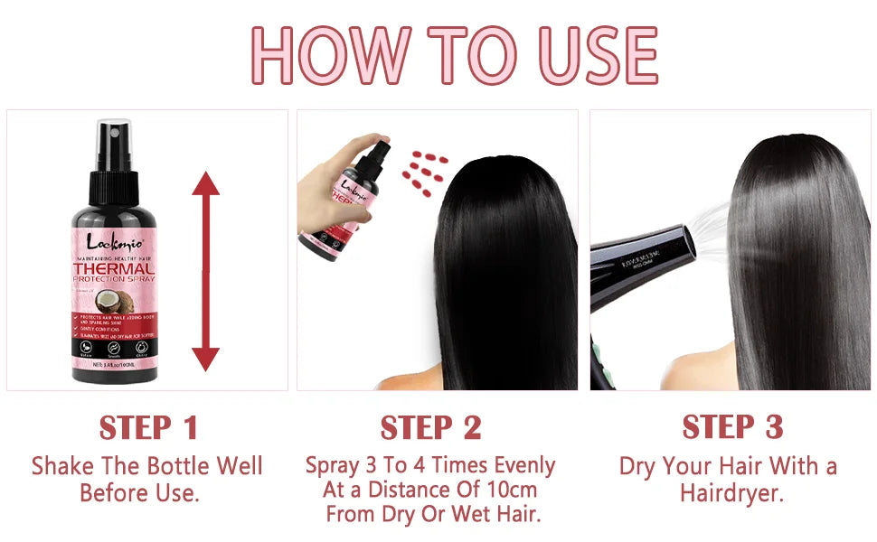 Spray de Protection thermique pour cheveux