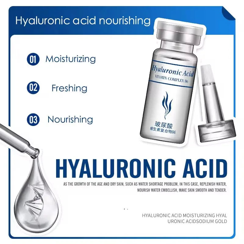 20 pièces BIOAQUA acide hyaluronique sérum soin du visage hydratant raffermissant Essence du visage liquide soin de la peau du visage