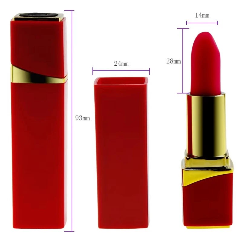 Mini vibrateur rouge à lèvres pour femmes