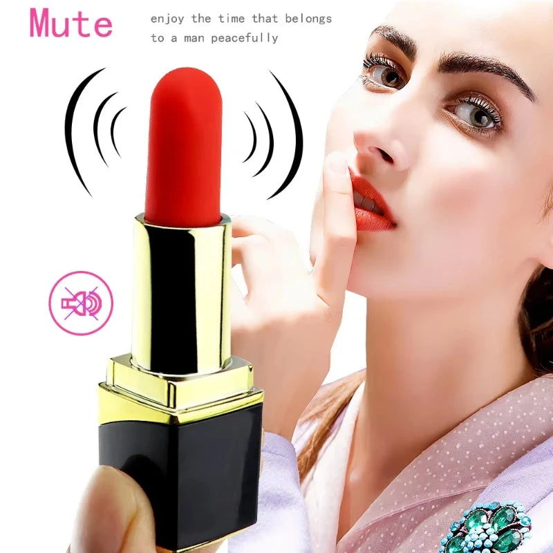 Mini vibrateur rouge à lèvres pour femmes